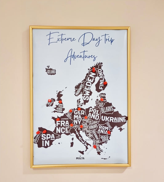 Extreme Day Trips -  Europe Map