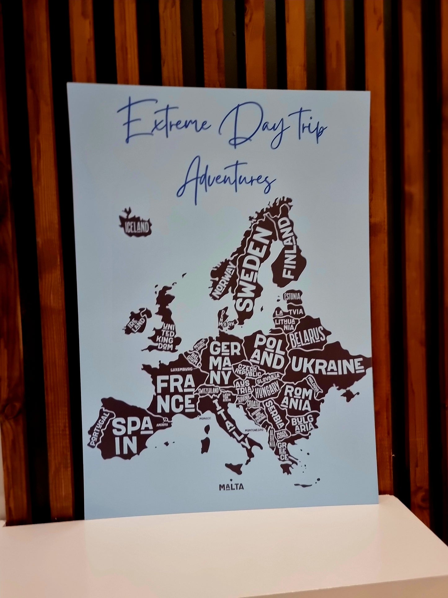 Extreme Day Trips -  Europe Map