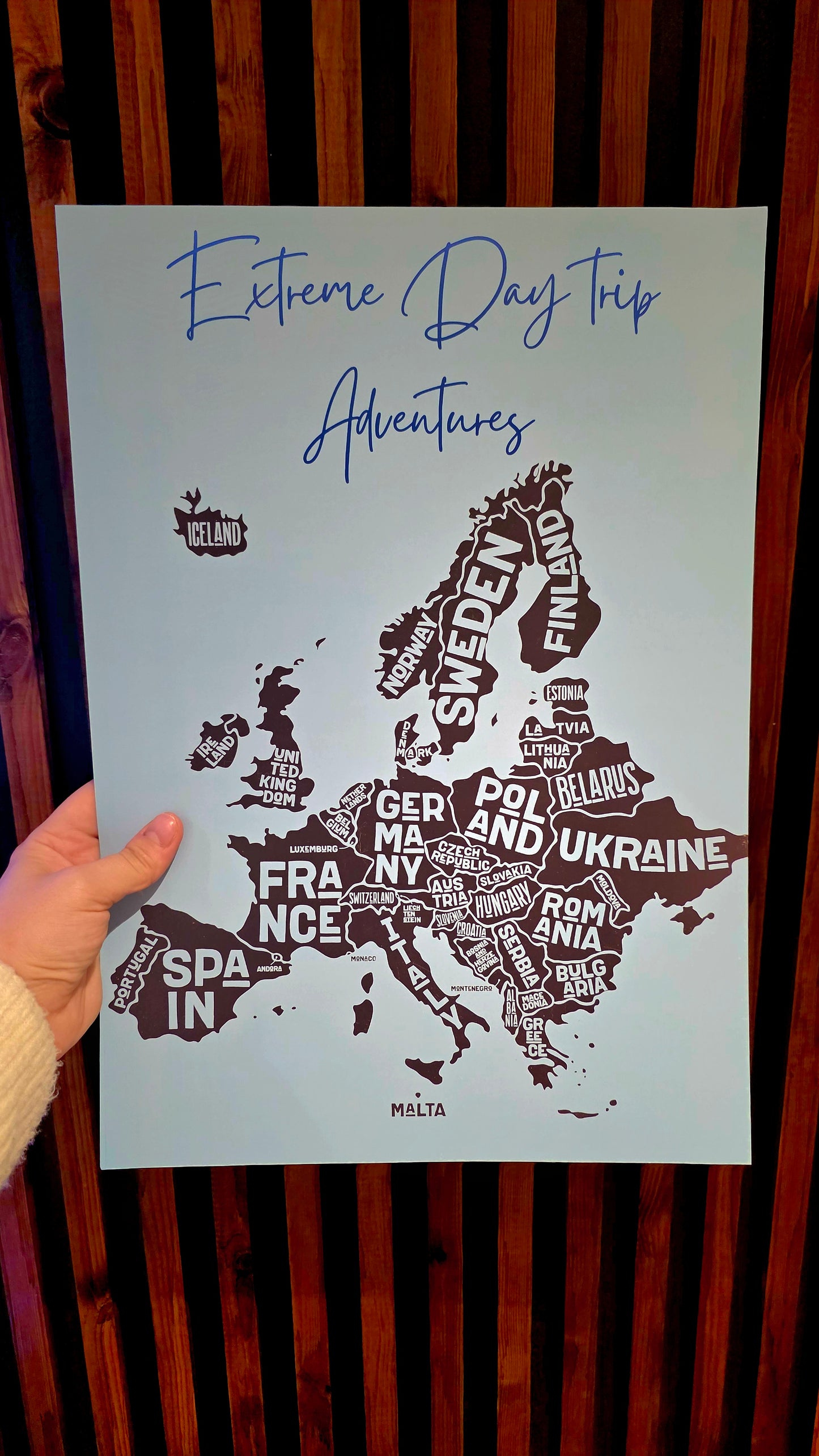 Extreme Day Trip Pin Map - Slight misprint