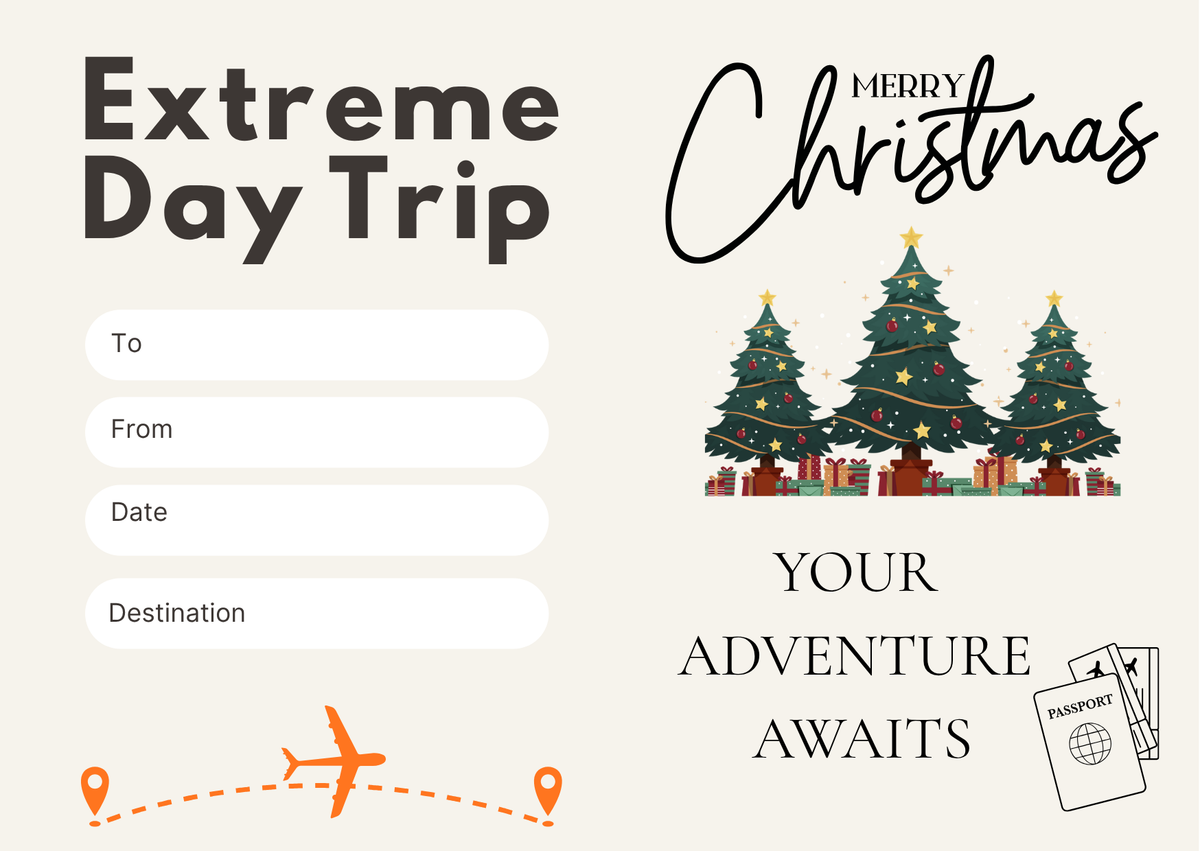 Extreme Day Trip - Gift Vouchers
