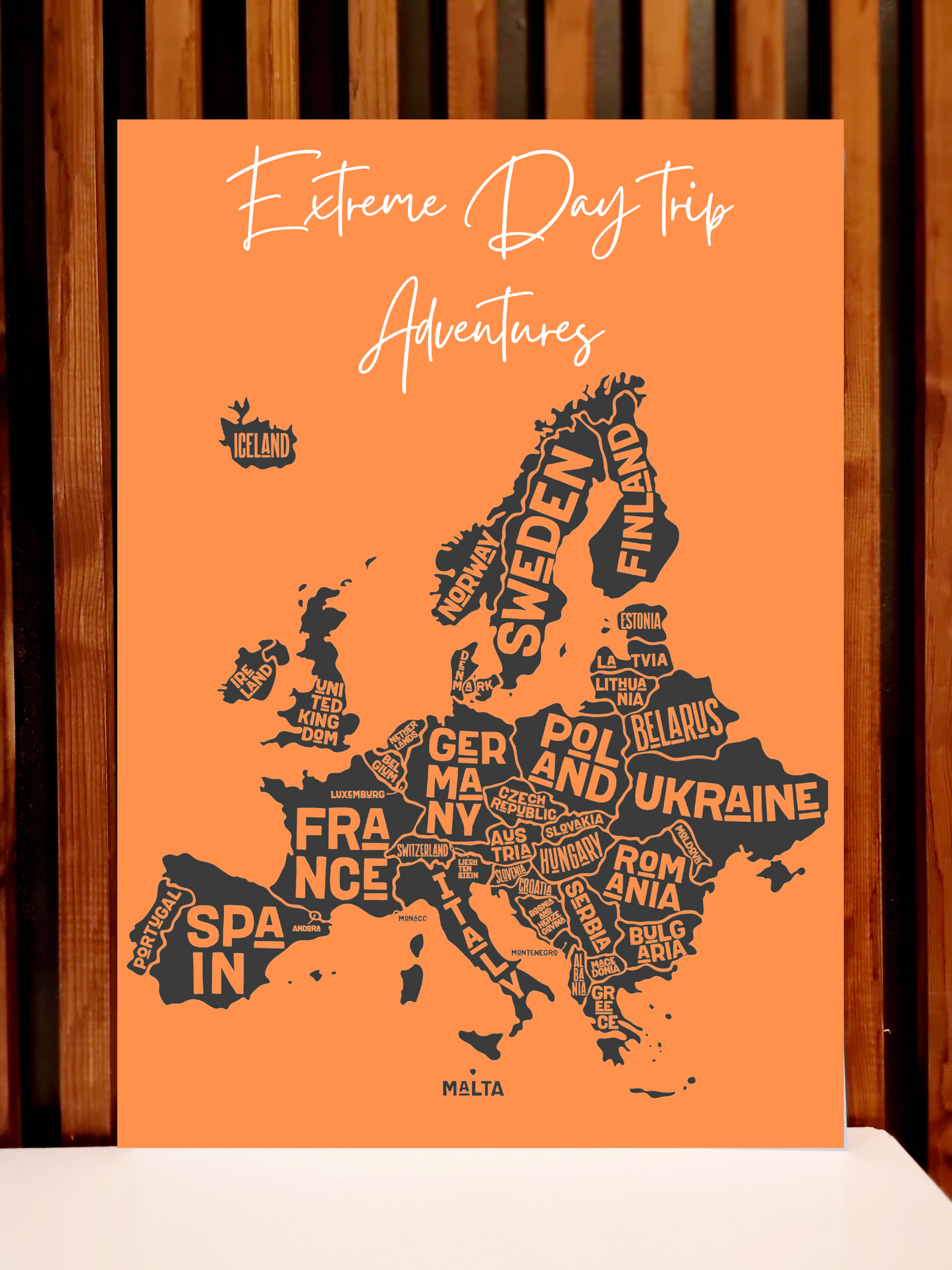 Extreme Day Trips -  Europe Map