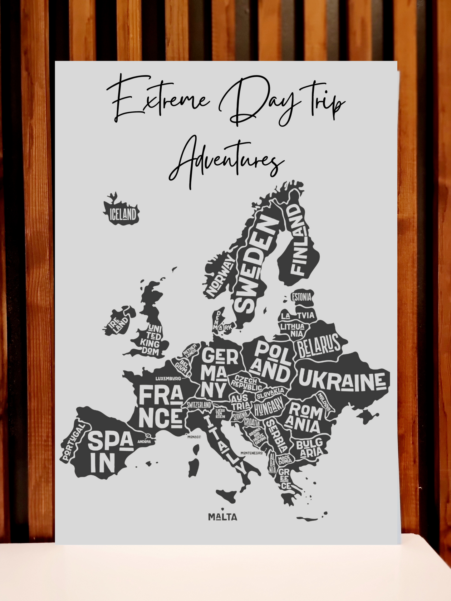 Extreme Day Trips -  Europe Map