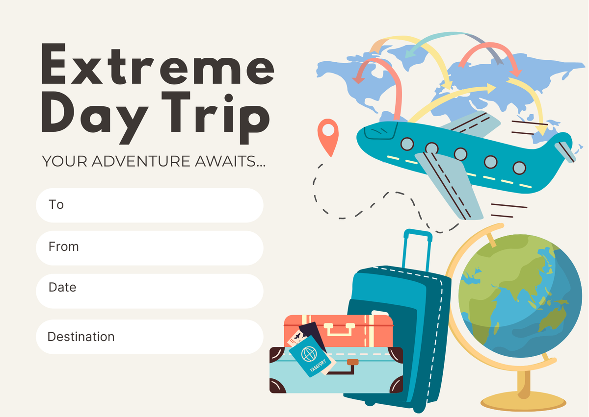 Extreme Day Trip - Gift Vouchers
